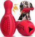 Interactive Dog Treat Puzzle Toy - Durable Rubber Chew Toys for Large Dogs, Squeaky Toys for Aggressive Chewers,