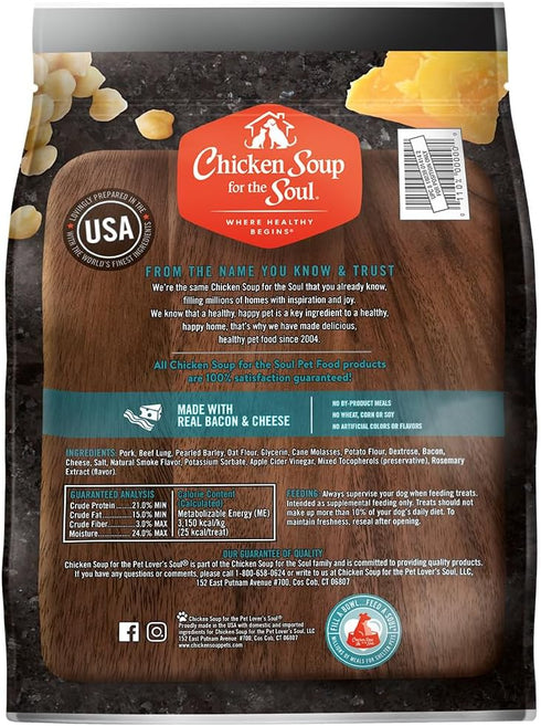 Chicken Soup for the Soul Pet Food Savory Sticks Dog Treats, Bacon & Cheese, 32 Ounce Bag, Soy, Corn & Wheat Free, No Artificial Flavors or Preservatives