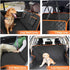 Giomoc Hammock 4 Dog Car Seat Cover for Back Seat, Waterproof Seat Protector Scratchproof Pet with Bags Side Flaps
