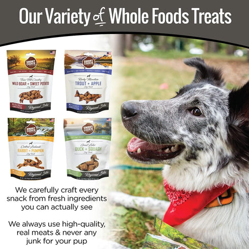 Smart Cookie All Natural Dog Treats - 4 Flavor Variety Pack (5oz Each), Healthy for Dogs & Puppies with Allergies