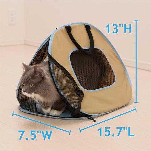 Necoichi Cat Cage Carrier (Beige)