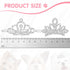 MTLEE 2 Pieces Dog Tiara Crown Hair Clips Clear Crystal Rhinestone Hair Barrettes Pet Crown Hair Clips Girls Puppies Barrette for Pet Dogs Grooming Hair Costume Accessories (Silver)