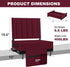 Red(1pcs) Aliphon Stadium Seat for Bleachers with Back Support and Cushion, Bleacher Seats with Shoulder Strap and Cup