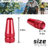 Red Aluminum Presta Valve Caps for Bike Tire Valve Stem Covers, Fit Presta/French Valves (4 Pack)
