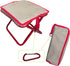 Generic Portable Folding Camping Stool with Alloy Carabiner - 330lbs Capacity Ultralight Pocket