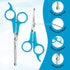 BOSHEL Dog Grooming Scissors for Dogs (2 Pc), Razor Sharp Stainless Steel Scissors for Grooming