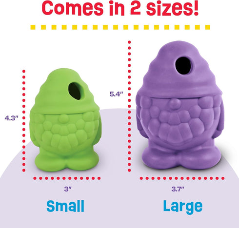 Brightkins Tough & Tumble Large Gnome Treat Dispenser - Interactive Puzzle Toy for All Breeds