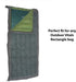 Sleeping Bag Liner in Charcoal, Rectangular/Micro Polyester