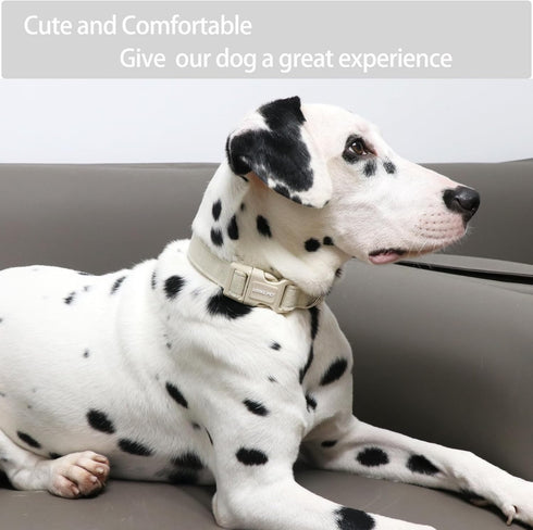 ARING PET Cotton Dog Collar, Soft Lightweight Comfortable for Small Dogs, Quick Release Buckle for Small Medium Large