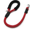 Dog Leash, Braided Rope Traction for Medium/Large Dogs (1/2" - 2FT, Red), Walking Training Lead