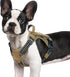rabbitgoo Small Dog Harness No Pull, Tactical Vest with Molle, Control Handle, Adjustable Reflective Military, Brown