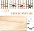 BILLIOTEAM 4-Size Bird Platforms with Wood Perches and Stand Boards - Habitat Cage Corner Shelves with Stainless Steel