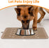 Ptlom Dog Food Mat, Anti-Slip Waterproof Feeding Mat for Food and Water, Silicone Pet Placemat for Dogs