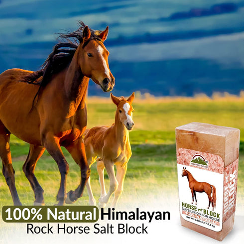 100% 6 LBS, Pack 2 Licking Salt for Horse, Pure Himalayan Pink Salt Chunks, Animal Feed Salt Chunks, Horse Salt Licks