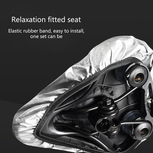 Waterproof Bike Seat Rain Cover, Dust Protective Cover for Mountain Bicycles, Outdoor Biking Guard