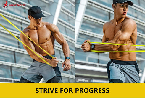 INTENT SPORTS Pull Up Assist Bands, Assistance and Resistance Bands for Fitness, Body Stretching, Weightlifting, Heavy
