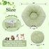 PEQULTI Cat Tunnel with Bed for Indoor Cats, Cat Play Donut Tunnel with Washable Soft Plush Mat, Round Tube Toys Cute
