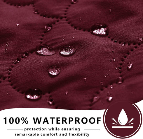 1 Piece68"x82",Burgundy+Pink SPXTEX Dog Bed Cover Washable Pee Pads Dog Blankets for Puppy Large Dog Cat,Sofa