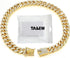 Dog Chain Diamond Collar with Secure Buckle, Metal Walking Collar Design, Pet Jewelry Accessories for Small Medium