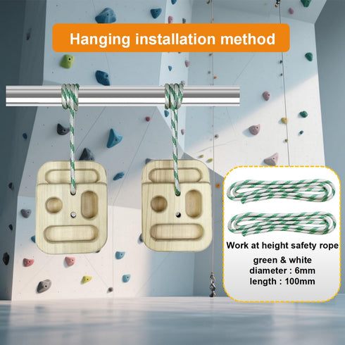 Climbing Hangboard Rock Climbing Training as Climbing Fingerboard with Jugs, Slopes and Edges, Pockets as Door Mounted