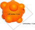 Bumpy Bouncy Solid Rubber Ball, Great Chew Toy for Teething Puppies, Orange