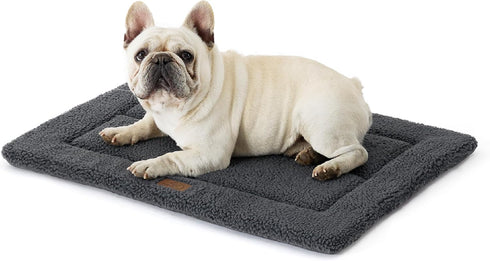 Bedsure Washable Dog Crate Bed for Small Dogs, Reversible Foam Floor Dog Mat, Lightweight Travel Flat Pet Beds for