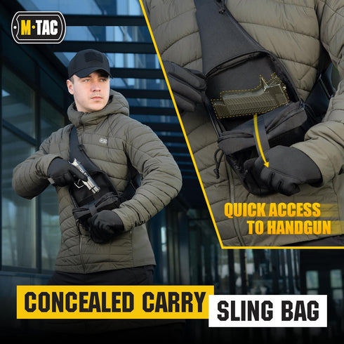 M-Tac Tactical Bag Shoulder Chest Pack for Concealed Carry of Handgun