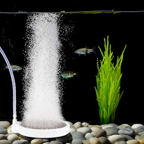 2 Inch Nano Fish Tank Air Stone, Ultra-High Dissolved Oxygen Diffuser for 2-30 Gallon Hydroponics