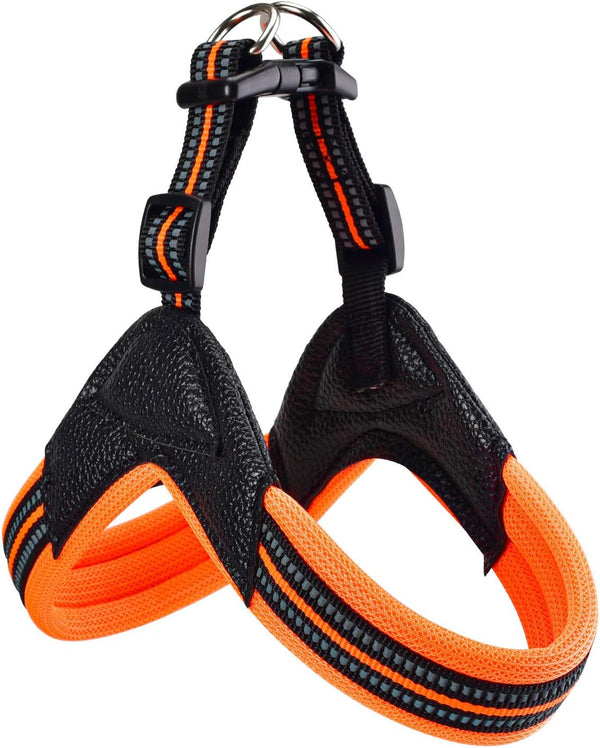 No Pull Dog Harness, Ultra Soft Breathable Padded Pet Harness 3M Reflective for Small Medium Large Dogs (S, Bright