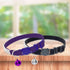 EXPAWLORER Soft Velvet Cat Collars for Girls - 2 Pack Adjustable Rhinestones Bling Breakaway Collars with Bells