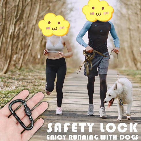 Metal Dog Poop Bag Holder with Leash Clip, Durable Aluminum with 15 Bags + 3 Accessories