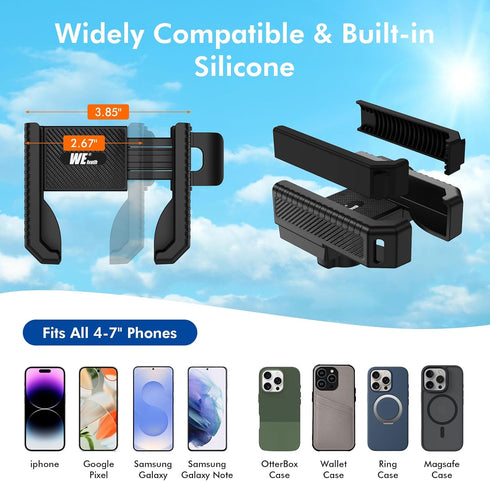 Magnetic Golf Cart Phone Holder, Rotatable Phone Mount Holder Compatible with iPhone/Galaxy/Smartphones, Golf Cart