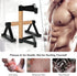 Wood Push Up Bars, Parallettes Anti-slip Handstand Bars for Calisthenics, Solid Wood with Sturdy Metal Bracket