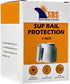 SBS Stand Up Paddle Board Rail Savers, Jumbo 83" x 3.5" Clear SUP Protection