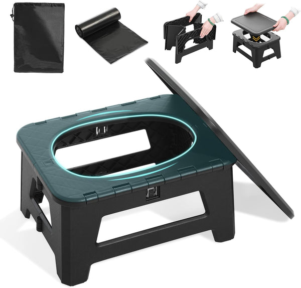 In-car Portable Toilet Collapsible Potty, Emergency Toilet, Temporary Potty For Outdoor Camping,
