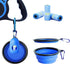 PETIMP Retractable Dog Leash, Lightweight 16FT Claw Print with Folding Bowl, Dispenser, Rubbish Bags for Small Medium
