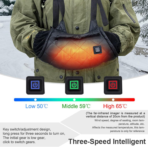 Hilitand Hand Warmer Pouch - Outdoor 3 Levels Heating Hand Muff for Winter Hunting Camping Hiking