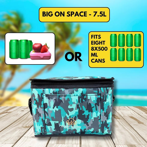 8 8 500ml 10 Insulated Can Cooler Bag | Fits x Beer Cans | Keep Drinks Cool for up to Hours | Ideal for Carrying Beer