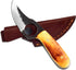 Small Skinning Knife, Fixed Blade Damascus Bone Knife, 3 Inch Blade for Camping Gear