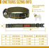 Tough Tactical Dog Collar with Handle, Military Adjustable Collar with Heavy Duty Metal Buckle, Large, Green