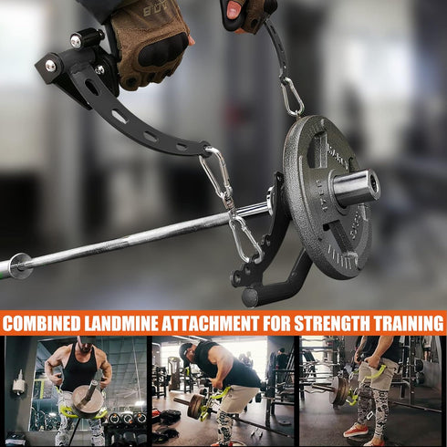 KORIKAHM Home Gym Fitness Spreader Bar Multi-Grip Wide Lat Pull Down Bar for Cable Pulley System