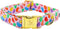 Elegant Little Tail Easter Dog Collar, Colorful Candy Print Adjustable Collar for Medium Dogs