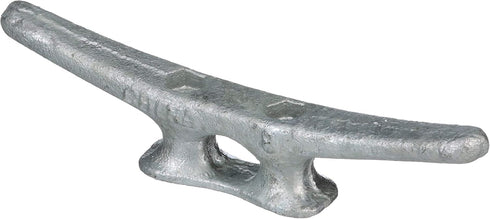Seachoice Open Base Dock Cleat, 8 In., Galvanized Gray Iron