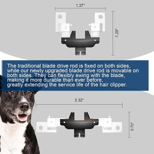 Upgrade Metal Blade Drive Assembly Lever - Compatible with Andis AG & AGC Pet Clipper (2 Pack)