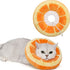 ANWA Adjustable Cat Cone Collar - Soft Cute Donut Collar for Kitten Recovery After Surgery, Prevent Licking