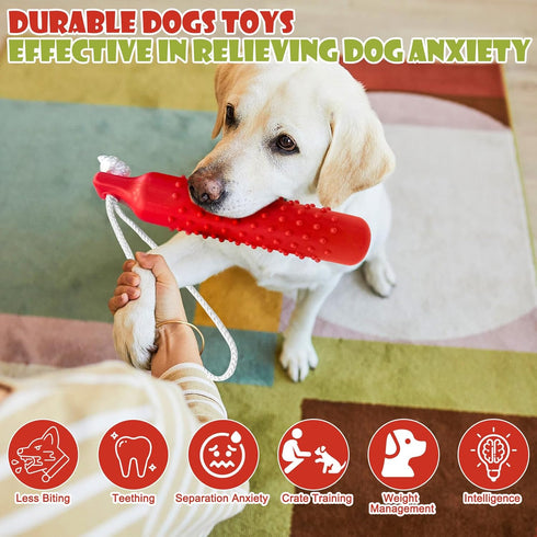 BINGPET Dog Float Bumper Toy - 10.8 Inch Large Training Dummy for Summer Pool Tug Game