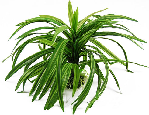 CNZ Aquarium Decor, Fish Tank Decoration, Artificial Plastic Plant, 9-inch Green