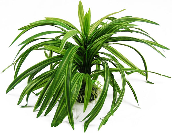 CNZ Aquarium Decor, Fish Tank Decoration, Artificial Plastic Plant, 9-inch Green