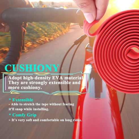 KINGOU EVA Road Bike Handlebar Tape, 2PCS Per Set