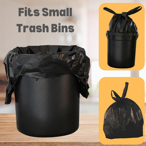 (600 Hammer T-shirt Biodegradable Black Plastic Bag ct.) Small Can Liners Thank You Grocery Shooping Size Doggy Poop